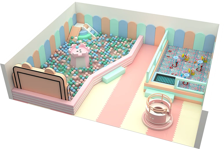 Macaron Forest-Themed Indoor Playground factory
